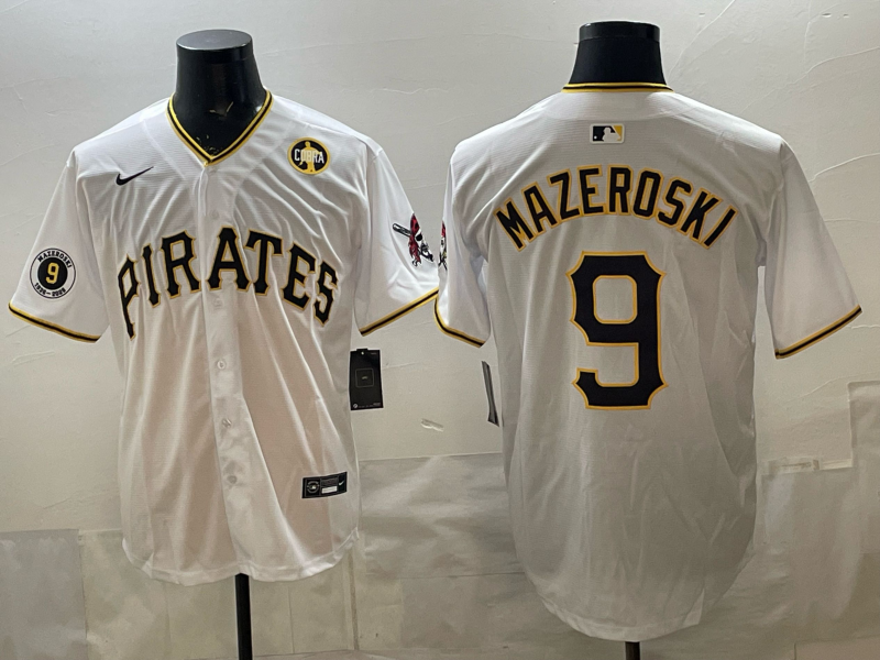 Men Pittsburgh Pirates #9 Mazeraski white Game 2026 Nike MLB Jersey 03001->pittsburgh pirates->MLB Jersey